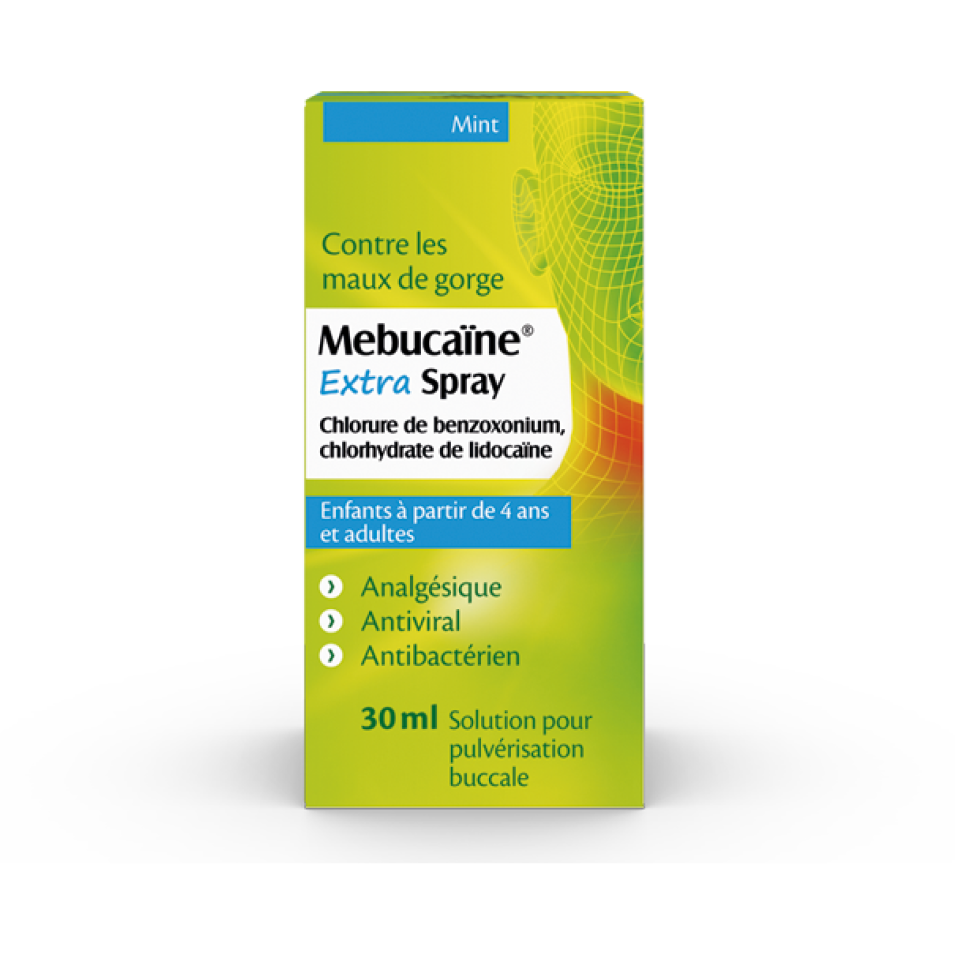 Mebucaïne Extra Spray emballage